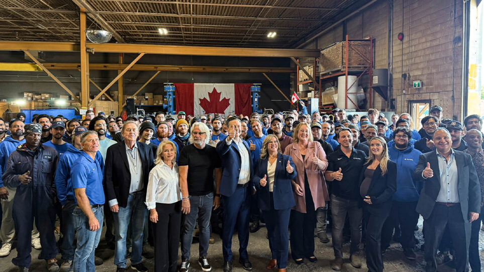 Fil-Trek team group photo with Pierre Poilievre and Connie Cody